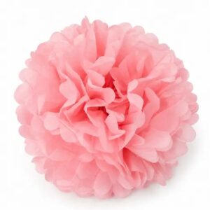 Pompom fleur rose