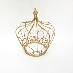 support couronne métal or
