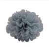 pompom fleur en papier de soie gris