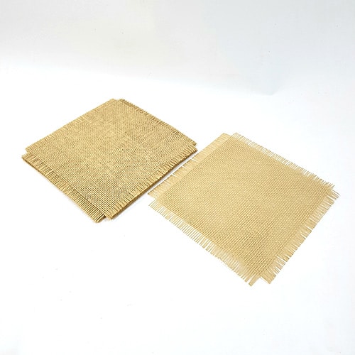 carré de jute