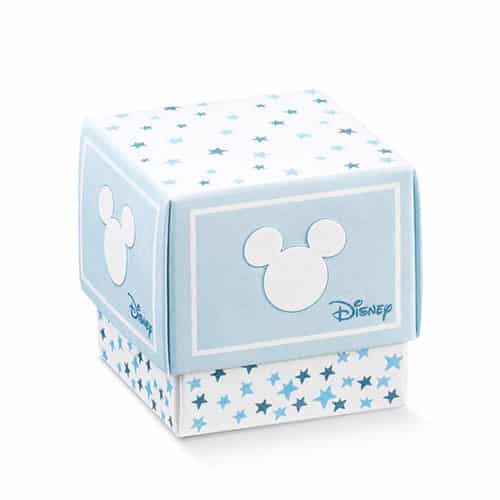 Boite cube mickey bleu Boite cube mickey bleu