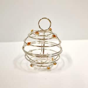 Boule métal à suspendre