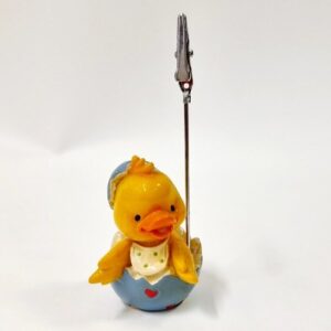Porte photo canard bleu h.6cm