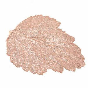Set de table feuille rose gold