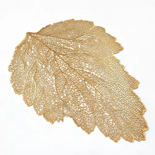 Set de table feuille or – Image 1