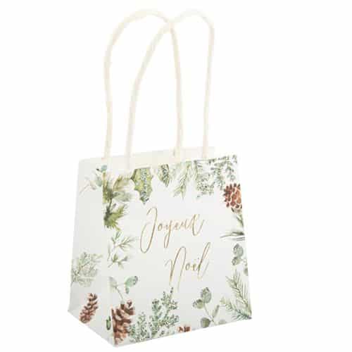 sac joyeux noel blanc