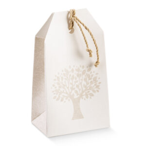 Boite pochette haute motif arbre