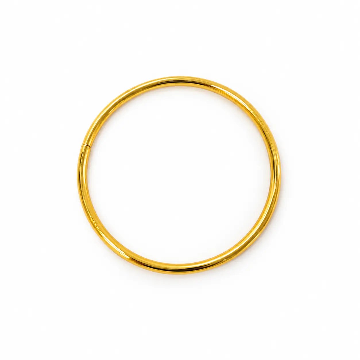 Anneau fin doré diam. 7 cm – Image 1