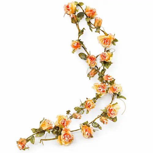 Liane florale givrée 1.80m – Image 1