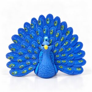 Sujet paon 6.5x5.5cm