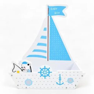 Support bateau bois 36x16cm