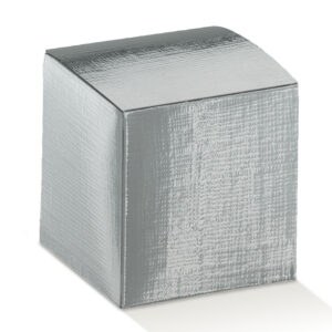 Bte cube argent 60x60x60mm