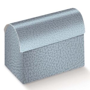 Bte coffre effet cuir gris