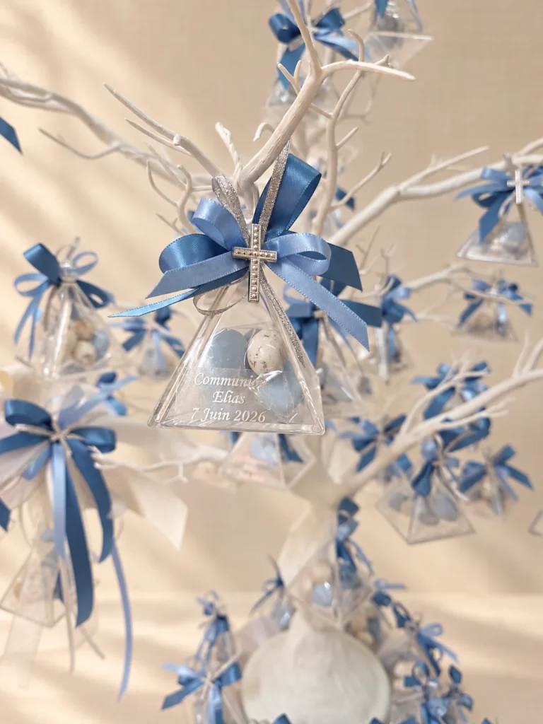 Communion Elias bleu orage et argent