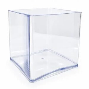 Vase cubique plexi 15x15cm