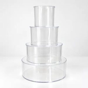 Set de 4 boîtes acrylique remplissable