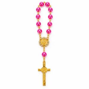 Dizainier perles rose foncé