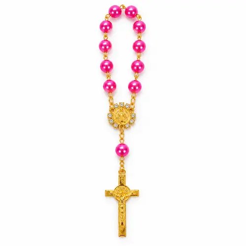 Dizainier perles rose foncé – Image 1