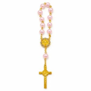 Dizainier perles rose clair