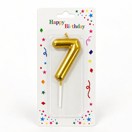 Bougie chiffre 7 – Image 1