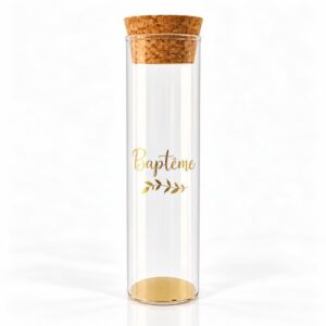 Tube en verre Baptême
